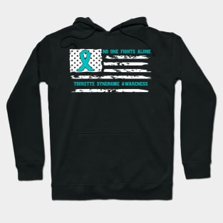 No One Fights Alone Tourette Syndrome Awareness Hoodie